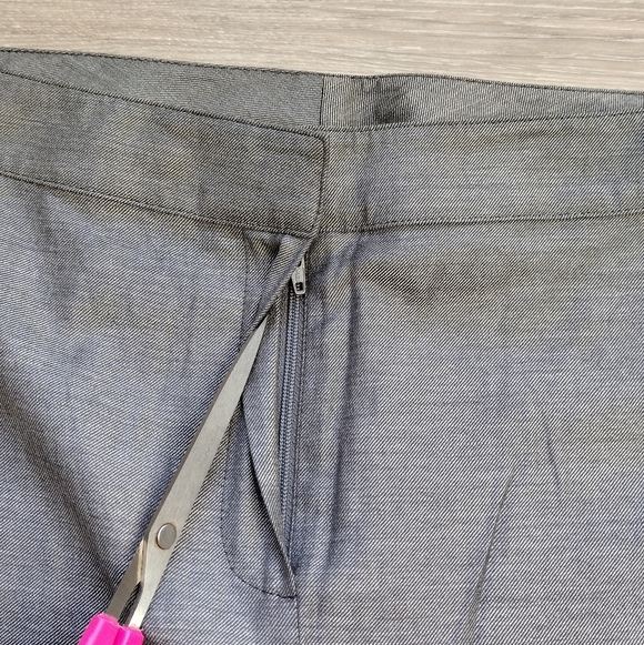 ST.JOHN Wool Blend High Rise Gray Trouser Pants - Picture 6 of 8